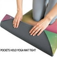 thumbnail image 3 of Colorful Tie Dye Nebula Pattern Hot Yoga Mat Towel Non Slip for Hot Yoga - Quick-Drying Yoga Mat Cover with 4 Corner Pockets with Travel Bag - Hot Yoga Towel Non Slip 70"x26", 3 of 6