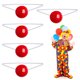 thumbnail image 1 of ColoMX 5 unids circo payaso nariz cosplay rendimiento payaso nariz navidad halloween payaso nariz punta liderado brillante nariz roja, 1 of 7