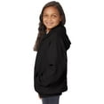 thumbnail image 2 of Hanes EcoSmart Kids' Full-Zip Hooded Jacket Black XL, 2 of 4