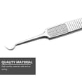 thumbnail image 3 of 3pcs Blackhead Extractor Curved Blackhead Tweezers Kit Stainless Pimple Remover, 3 of 6