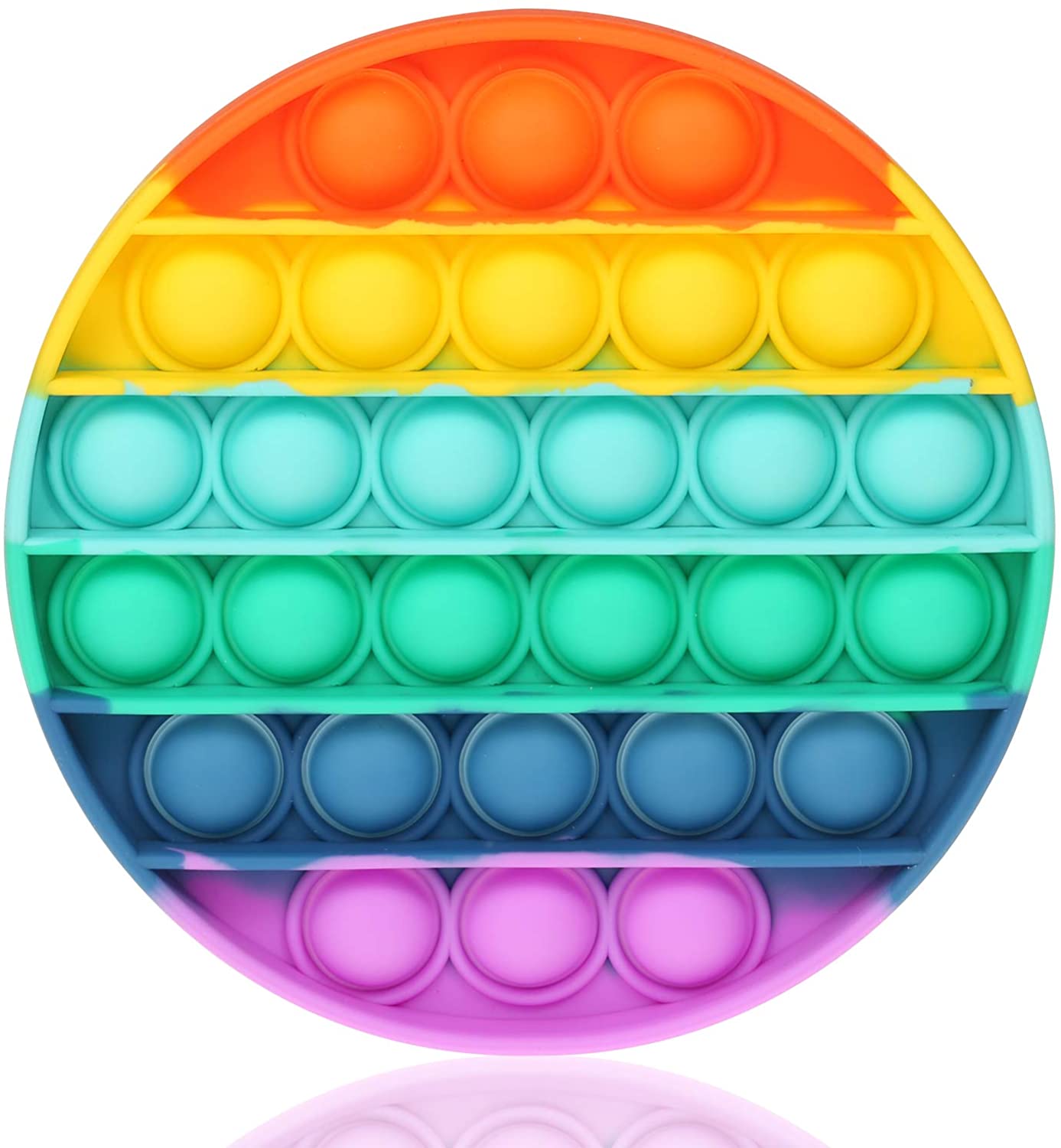 Rainbow Pop it Fidget Sensory Toy Circle Popper Fidget Toys Push Rainbow Pop it Fidget Sensory Toy Circle Popper Fidget Toys Push