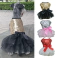 thumbnail image 2 of Exquisite Dog Dress - Shiny Fabric - Bow Knot - Elegant Pet Clothing - Ideal for Summer, 2 of 8
