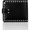 thumbnail image 2 of Leather Cool Punk Gothic Western Skeleton Biker Wallet Clutch Purse With Chain Men, 2 of 4