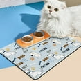 thumbnail image 1 of CBFFDC Dog Placemat Pet Mat Clear Printing Fast Water Absorption Fake Leather Cartoon Pattern Dog Food Supplies, 1 of 7
