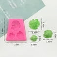 thumbnail image 3 of Toystoory Molde de silicona de 3 cavidades para bodas, festivales, vacaciones, hogar, comedor, Bar, Fondant, caramelo, gelatina, molde para decorar Herramientas y accesorios para hornear Toystoory HA081923-00, 3 of 6
