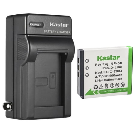 Kastar 1-Pack FNP-50 Battery and AC Wall Charger Replacement for Fujifilm FinePix XP170 FinePix XP200 FinePix XF1 FinePix F1000EXR FinePix F50FD FinePix F60FD FinePix F70EXR FinePix F75EXR