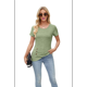 thumbnail image 3 of Blusas Lisas de Cuello Redondo y Corta para Mujer, 2025, Nuevas Blusas Holgadas de Verano, Lindas, , XXL, 3 of 10