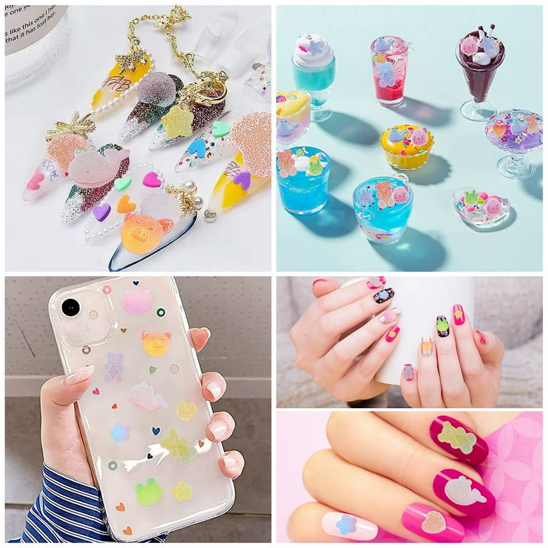 1/5/10pcs Kawaii Ice Cream Slime Kit Charms Bulk Resin Cute