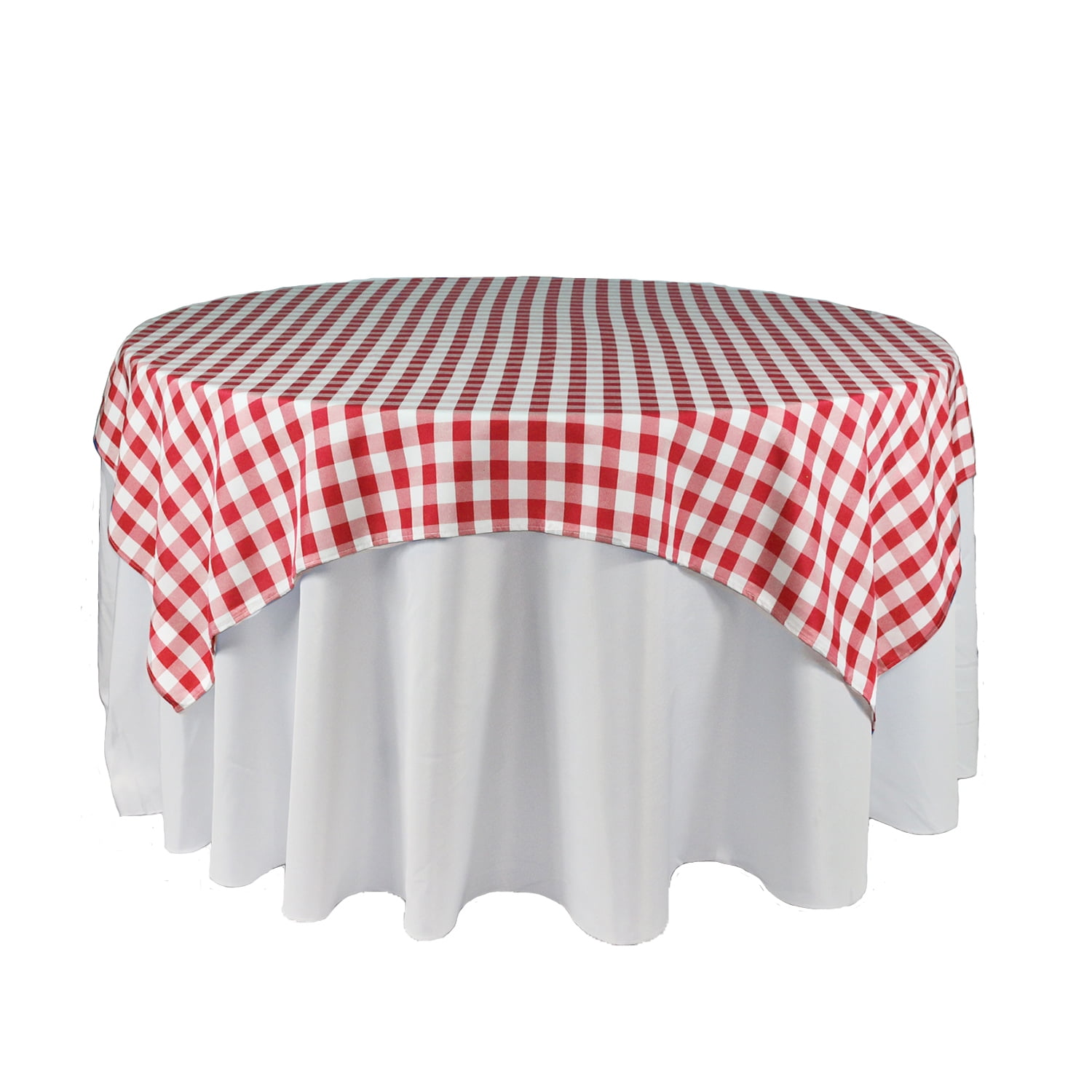 Your Chair Covers 60 X 60 Inch Square Polyester Tablecloth White Walmart Com Walmart Com