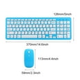 thumbnail image 4 of Wireless Mouse and Keyboard Set Ergonomic Design USB Receiver for PC Laptop Computer with Comfortable Tapping Feel, 4 of 7