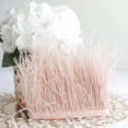 thumbnail image 5 of Efavormart 39" Dusty Rose Real Ostrich Feather Trims With Satin Ribbon Tape For Wedding Decoration, 5 of 11