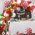 thumbnail image 4 of Kit de arco de guirnalda de globos de Navidad JAMW con globos de confeti de oro verde rojo y globos Mylar de caramelo paquete de 101, 4 of 5