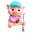 thumbnail image 2 of Garden Figures For Outdoor Weatherproofs Cute Decorative Garden Pig Figures Fishing Figure Pig Decoration Animals Ornament Statue Resin Garden Decoration, 2 of 9