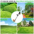 thumbnail image 7 of G·PEH Weed Wacker Grass Trimmer, 24V Cordless Weedeater Lightweight Electric Brush Cutter with 2 Batteries and Charger for Home Garden Yard Trimming, 7 of 7