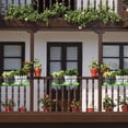 thumbnail image 2 of Weiweiguan 1 Set of Balcony Hanging Flowerpot Railing Flower Rack Decorative Plant Pot, 2 of 7