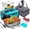 Black-Green, variant on FORABEST Electric Lunch Box Fast Food Heater 3-In-1 Portable 1.8L Food Warmer for Car/Truck/Home/Office, Leak proof, Stainless Steel Container and Utensils