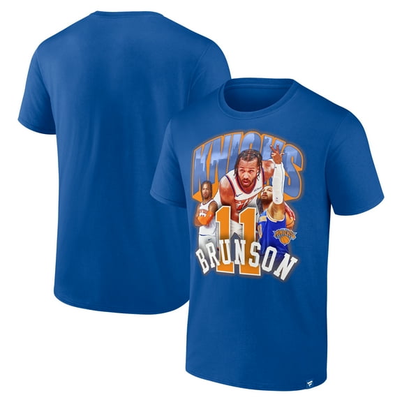 Men's Fanatics Jalen Brunson Blue New York Knicks Notorious 4.0 T-Shirt
