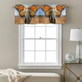 thumbnail image 3 of Funny Elephant Valance Curtain for Windows Elephant with Butterfly Ears Grassland Rod Pocket Curtain Valances Short Window Treatments Panels for Kitchen Bathroom Laundry Room Basement 42 x 18 Inch, 3 of 9