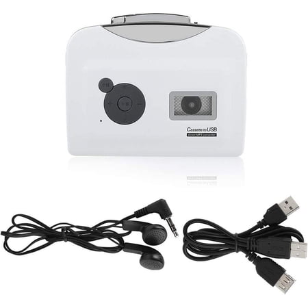 Cassette to MP3 Converter,Portable Tape Player Captures MP3 Audio Music via USB, Music Player Suitable