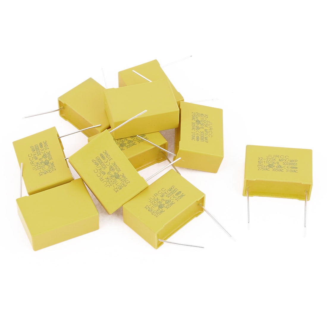 10 Pcs X2-225K 310V 2.2uF Polypropylene Film Capacitors MPX MKP ...