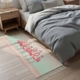 thumbnail image 4 of Area Rug with Tassels 2' x 5', Flamingo Bird on Gradient Background Kitchen Runner Rug for Hallway Bedroom Throw Rugs, Tropical Pink Animals Soft Door Mat for Bathroom Entrance Living Room, 4 of 9