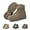 Brown, variant on Luxsines Leather Boots,Men's Waterproof Side Zipper Outdoor Combat Boots,Mens Orthopedic Support Anti-Puncture Work Boots