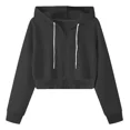 thumbnail image 1 of Sudadera Ombliguera Crop Top Con Capucha Para Sublimar, 1 of 6