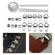 thumbnail image 4 of Bota Hugo Ganchos de encaje Reparación de ojales Manualidades de bricolaje Plata 8x12mm ganchos de encaje para botas, 4 of 10