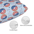 thumbnail image 3 of Yiaed Donut with the USA Fag Print Brushed Microfiber Envelope Pillowcases, Standard,Envelope Closure Pillow Cases(No pillow core)-14"x20", 3 of 6