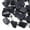 Blue Goldstone, variant on 24PCS Nuggets Gemstone Pendants Multi-Style Stone Charms with Snap On Bails-Grey Agate