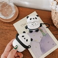 thumbnail image 3 of Étui de Protection pour Écouteurs Sans Fil en Forme de Panda, Compatible avec AirPods 1 2 (Noir + Blanc), 3 of 9