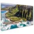 thumbnail image 2 of Trademark Fine Art 'Kee Beach Aerial View' Canvas Art by Pierre Leclerc, 2 of 3