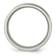 thumbnail image 2 of Titanium Satin and Polished Black Enamel Striped 6mm Flat Band, 2 of 7