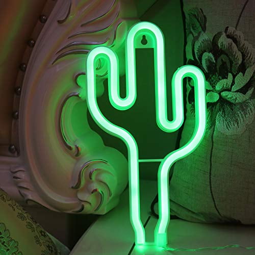 Cactus Neon Sign with Acrylic Board Mini Cactus Neon Lamp Cactus Light Cactus Neon Decor Home Studio Bar Party Wall Decor