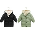 thumbnail image 7 of Baywell Kids Winter Puffer Coat Boys Girls Mid Length Down Cotton Jacket Windproof Light Snowsuit Winter Jacket Hooded Outwear with Pockets,2-10Y, 7 of 7