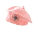thumbnail image 2 of Cethrio Kids Girls Cotton Hats, Fashion Stretchy Thermal Soft Girls Beanies Pink Size 3Months-4T, 2 of 3