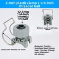 thumbnail image 2 of CaraMart 1/4 Inch Adjustable Ball Clip Nozzle 4Pcs for Fan or Cone Spray in Irrigation, 2 of 9