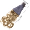 thumbnail image 2 of Moluckfu Gorro Con Peluca Rizada Multicolor Para Mujer Accesorio De Cálido Y, 2 of 5