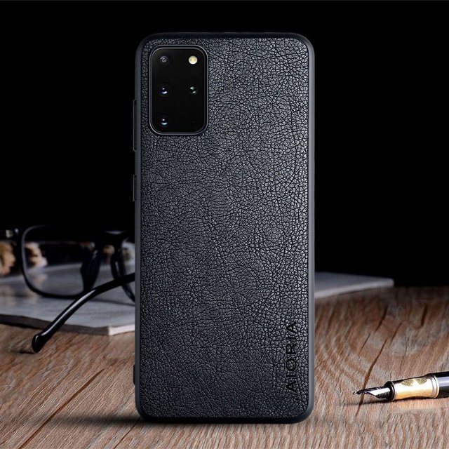Luxury Vintage Leather Skin Coque Soft Phone Case For Samsung S20 Fe Plus Ultra