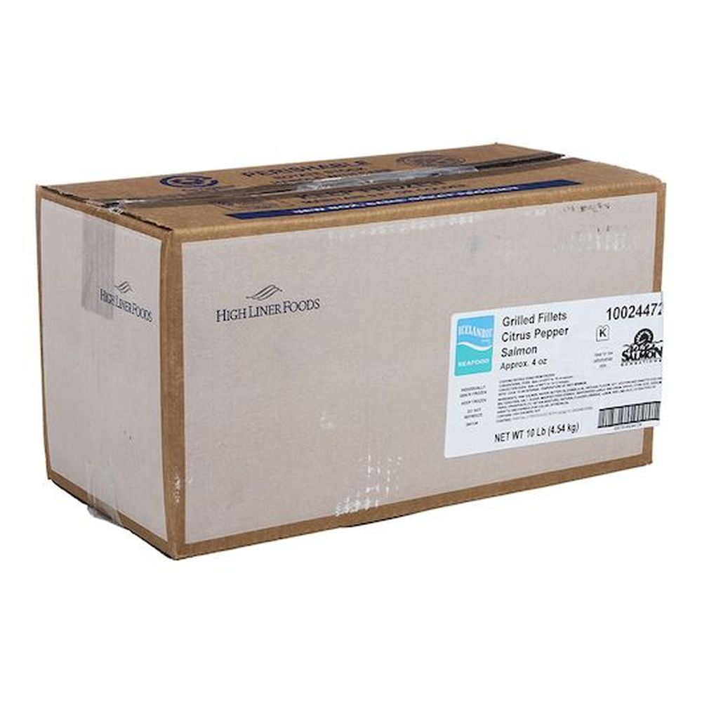 FPI 4 Ounce Citrus Pepper Glaze Grilled Salmon Fillet, 5 Pound -- 2 per case