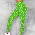 thumbnail image 2 of hotojiny Women St. Patrick's Day Leggings Spring Fashion Workout Yoga Pant Casual High Waisted Running Athletic Pants, 2 of 5
