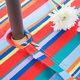 thumbnail image 4 of Rectangle Outdoor Tablecloth Waterproof Stain Resistant Table Linen Cloth with Umbrella Hole and Zipper for Patio Picnic Garden Party Table, 60x70 Green Stripe, 4 of 5
