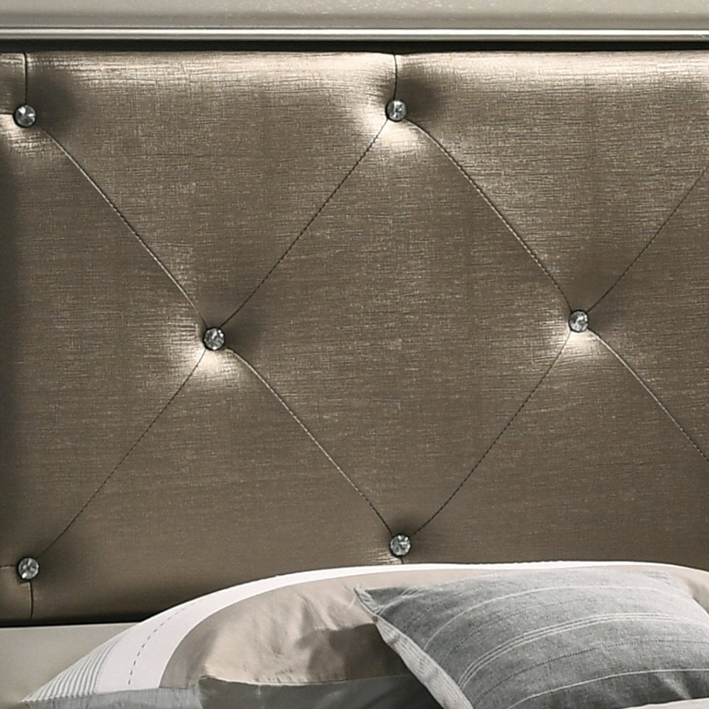 Glory Furniture Lorana Twin Bed in Champagne Color
