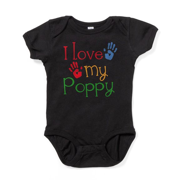 CafePress - I Love My Poppy - Cute Infant Bodysuit Baby Romper - Size Newborn - 24 Months