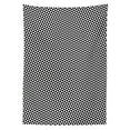 thumbnail image 3 of Ambesonne Pinwheel Tablecloth Rectangular Table Cover, Triangles Contrast, 60"x84", Black and White, 3 of 4