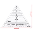 thumbnail image 7 of JZROCKER Equilateral for Triangle Sewing Ruler Drawing Drafting MeasureTemplate DIY Cloth, 7 of 7