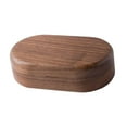 thumbnail image 2 of Caja organizadora de joyería duradera con apertura, soporte de almacenamiento portátil, regalo de cumpleaños Marron oscuro, 2 of 6