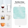 thumbnail image 6 of Yiaed Blue Bright Print Leather Coasters for Drinks - Cup Coasters Coffee Table Kitchen Table Bar, Home & Office Gifts Handmade Drink Coasters-Square, 6 of 6