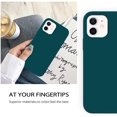 thumbnail image 3 of For Iphone 12 Case Iphone 12 Pro Case Liquid Silicone Slim Cover With Microfiber Lining Shockproof Protective Case For Iphone 12/12 Pro 6.1 Inch Deep Green[o1289], 3 of 5