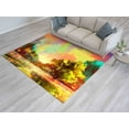 thumbnail image 4 of Autumn Landscape Rug, Autumn Rug, Forest Rug, Tree Rug, Nature Landscape, Colorful Abstarct Rugs,Colorful Rugs,Rainy Day Paint Rug,View Rugs, 2'x3' - 60x90 cm, 4 of 8